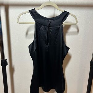 VINTAGE ARDEN B Elegant Black Sleeveless Top